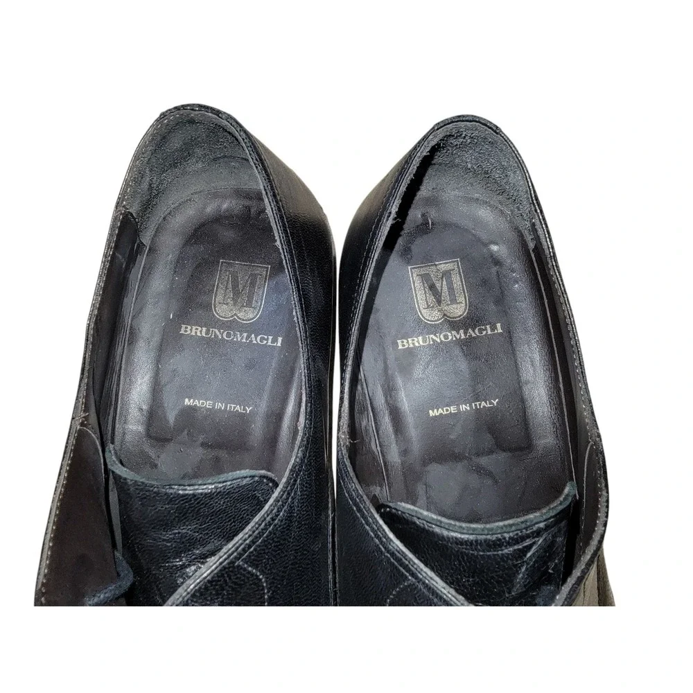 Bruno Magli Martico Men's Black Leather‎ Cap Toe Oxford Dress Shoes  Sz 11M